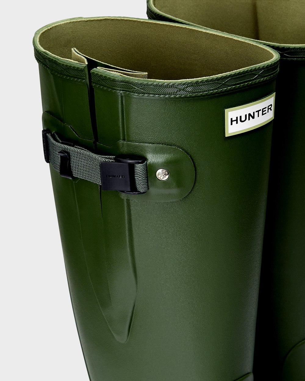 Women Hunter Norris Field | Wide Fit Rain Boots Green | NZ-98436-AQFV